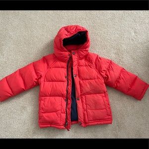 Boys 4/5 red crew cuts winter jacket